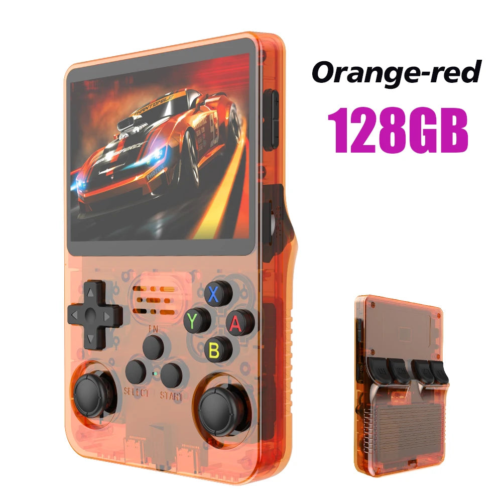 R36S Retro Handheld Console – 128GB/64GB, 3.5" IPS Display, Linux System, Portable Gaming Fun