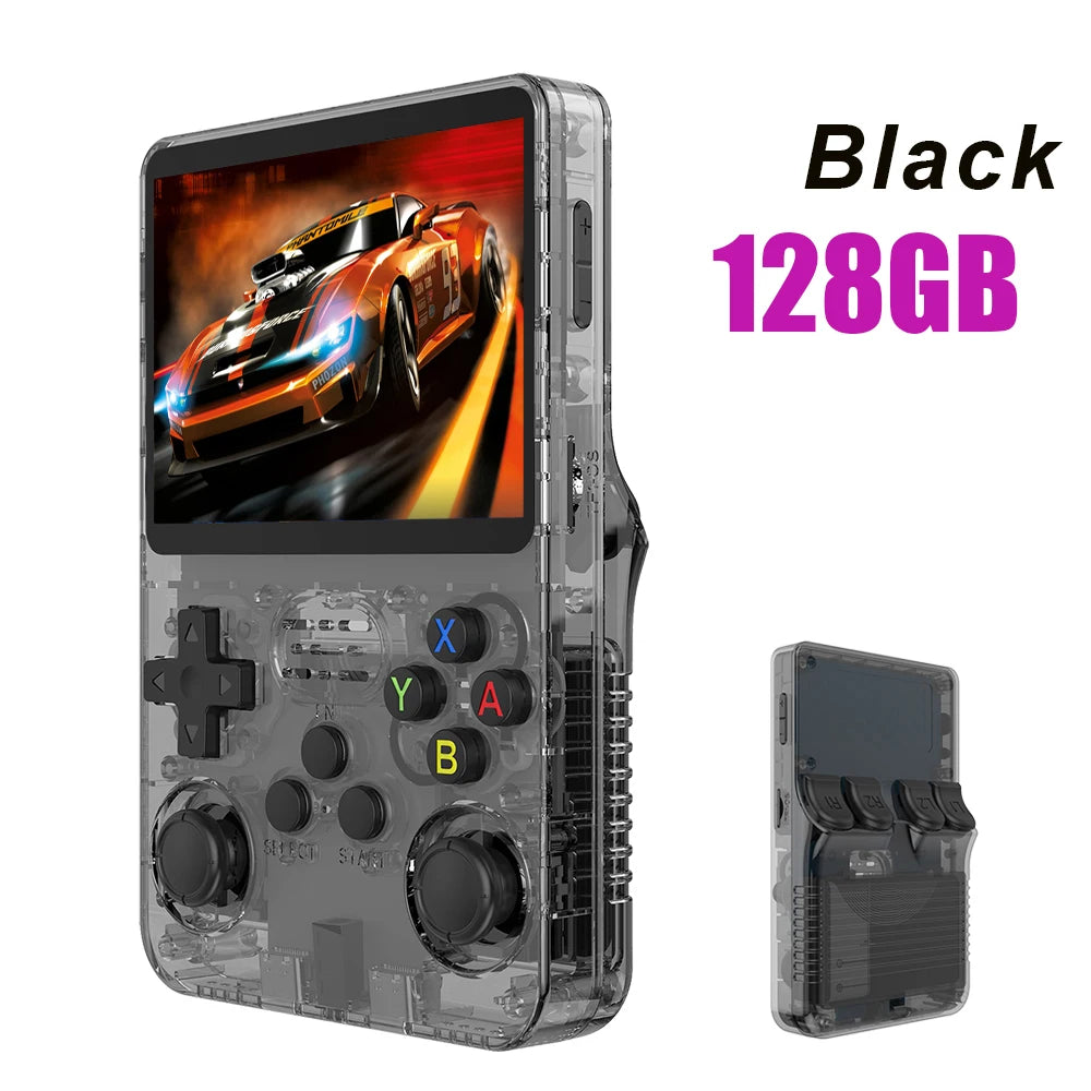 R36S Retro Handheld Console – 128GB/64GB, 3.5" IPS Display, Linux System, Portable Gaming Fun